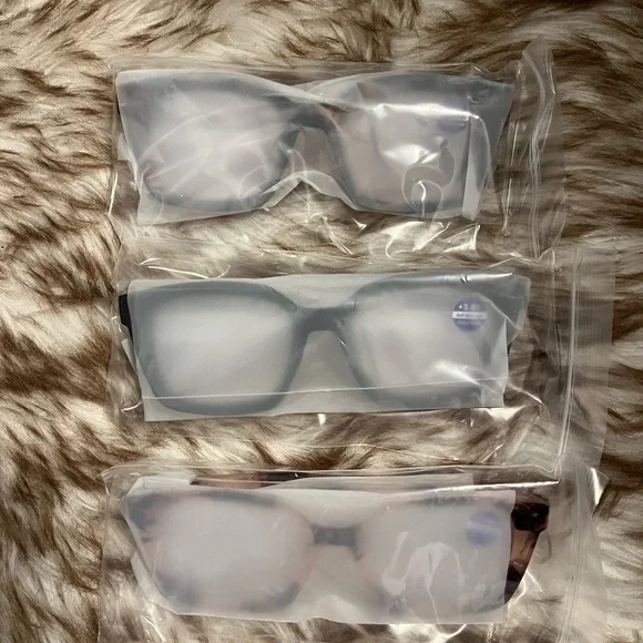 NEW x3.0 Square Blue Light Blocking Reading Glasses - Picture 7 of 7